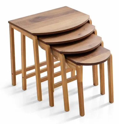 Immagine prodotto di Tavolino allungabile marrone, colore classico, piano in legno, gambe in legno, struttura in legno