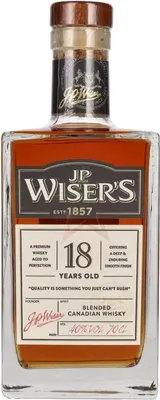 Produktbild von J.P. Wiser's 18 Years Old Blended Canadian Whisky 40 % 0,70 Liter