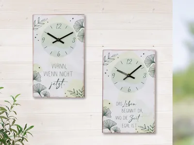 Produktbild von Gilde Wanduhr "Ginkgokranz" 51842