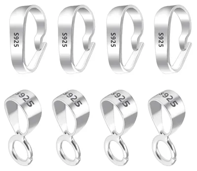 Productafbeelding van Set van 8 Zilveren Hangogen voor Sieraden