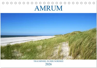 Produktbild von Amrum - Trauminsel in der Nordsee (Tischkalender 2026 DIN A5 quer), CALVENDO Monatskalender