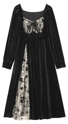Immagine prodotto di Abito vintage con pizzo e maniche a sbuffo