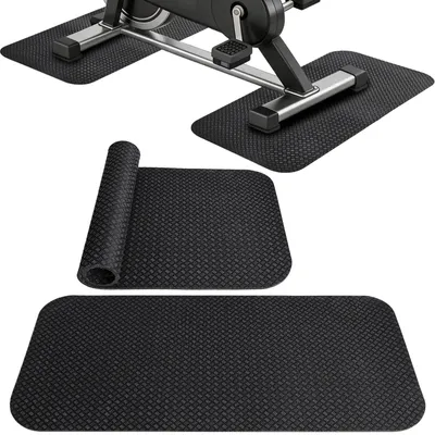 Immagine prodotto di 2 tappetini protettivi per attrezzature da fitness, 63,5 x 30 cm, antiscivolo, tappetini sportivi fonoassorbenti