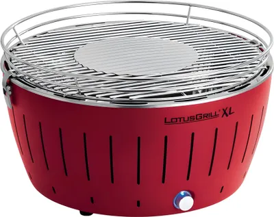 Produktbild von LotusGrill G-435 Holzkohlegrill XL 40,5cm rot mit USB Anschluss