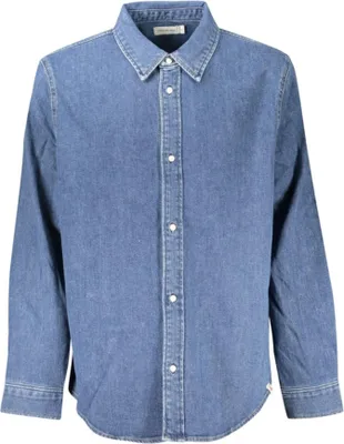 Produktbild von Calvin Klein Jeanshemd mit Italienkragen und Logo : Größe - M Größe: M