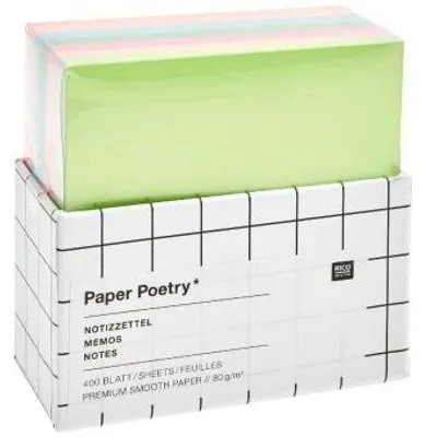 Image de Boîte de blocs-notes multicolores,MIX, 400 feuilles, 9 x 9 cm