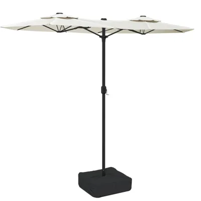 Obrázek produktu pro vidaXL Dvojitý slunečník pískově bílý 316x145 cm