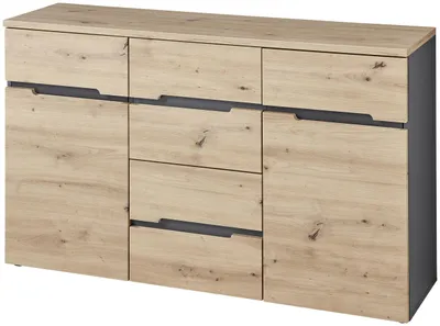 Produktbild von Kommode MEMPHIS GH27 2-türig Artisan Eiche Graphit Nachbildung