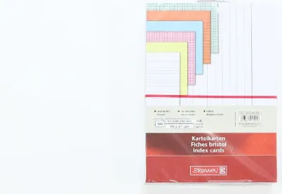 Produktbild von BüroTIPP! Karteikarte A6 liniert orange - Packung á 100 Stück