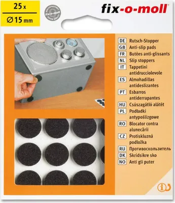 Produktbild von Rutsch-Stopper rund 15mm fix-o-moll