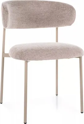 Produktbild von Gepolsterter Esszimmerstuhl DOMENICA 1 - beige / kaschmir