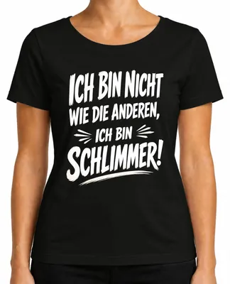 Imagen del producto de Camiseta negra para mujer, talla L, con el texto "Statement", "Sarcasmo", "Rebel"