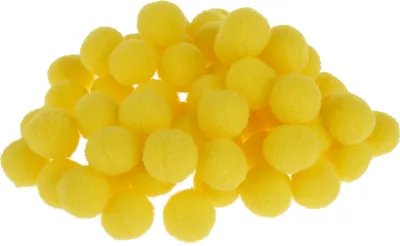 Produktbild von VBS Pompons, 15mm, 60 Stück Gelb