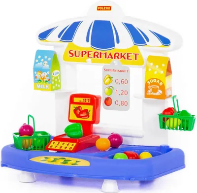 Produktbild von Supermarkt Mini Discounter Tischkaufladen m. Zubehör Kaufladen Kaufmannsladen +3J