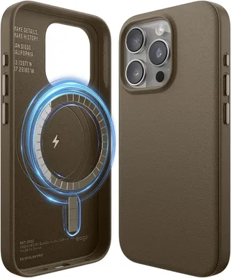Immagine prodotto di Custodia MagSafe in pelle di Elago per iPhone 15 Pro Taupe