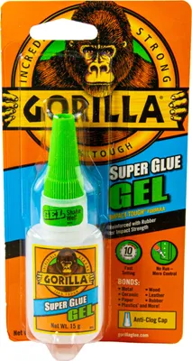 Produktbild von Gorilla Super Glue Gel 15g, Sekundenkleber 10-45 s, Impact-Tough, universell Einsetzbar