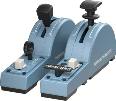 Produktbild von Thrustmaster TCA Quadrant Add-On Airbus Edition Blau Flugsimulation Analog / Digital PC