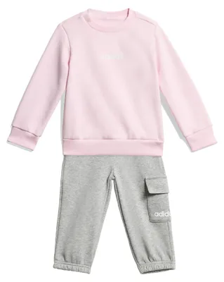 Obrázek produktu pro Dětská sportovní souprava adidas Linear Logo Jogger, unisex, barva: světle růžová/bílá, velikost: 3