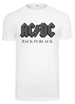Obrázok produktu pre MerchCode – Pánske tričko „Back In Black“ TN2234 (M) (biele)