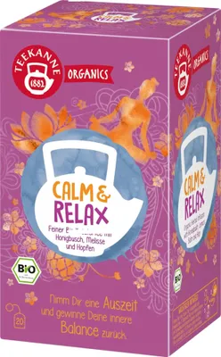 Produktbild von Teekanne Organics Calm & Relax 20er (36g Packung)