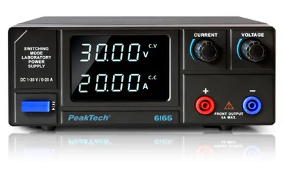 Produktbild von PeakTech P 6165 DC‑Schaltnetzgerät 1–30V / 0–20A – leistungsstarkes Labornetzgerät für Elektronik, Werkstatt & Prüftechnik