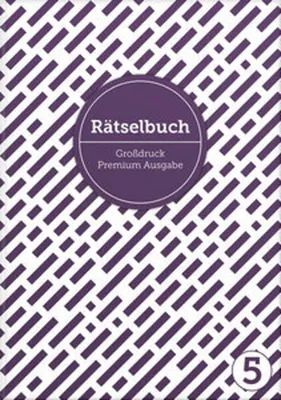Produktbild von Deluxe Rätselbuch Band 5. XL Rätselbuch in Premium Ausgabe für ältere Leute, Senioren, Erwachsene und Rentner im DIN A4-Format mit extra großer Schrift.