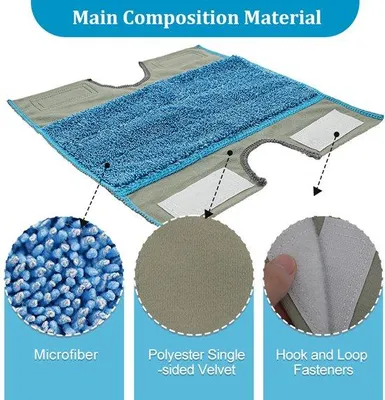 Produktbild von Mop-accessoires für nasses und trockenes Reinigen, 2-teilig, für Swiffer-Sweeper-Mop