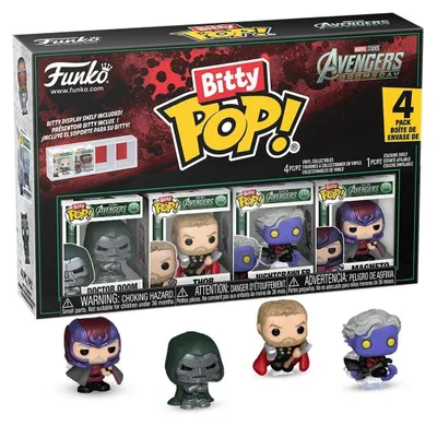 Produktbild von Funko FK92948 - Avengers: Doomsday Bitty POP! Vinyl Figuren 4er-Pack Series 2 2,5 cm - Neu