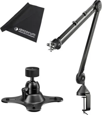 Image de Rode PSA-1 Bras de microphone de table avec support Vesa et chiffon en microfibre