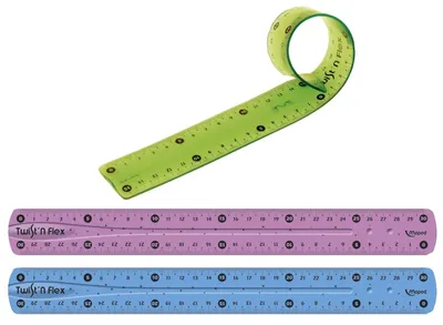 Image de Maped M279210 Règle Twist'n Flex - 20 cm, assortie, dans un étui plastique