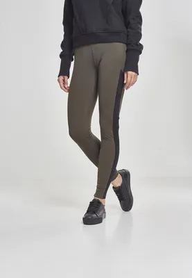 Zdjęcie produktu dla Urban Classics Ladies - Legginsy żakardowe camo oliv - M