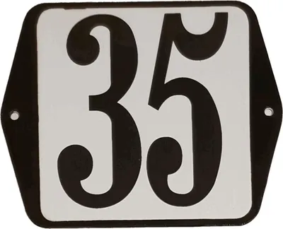 Productafbeelding van Hausnummernschild Standardnummer 35