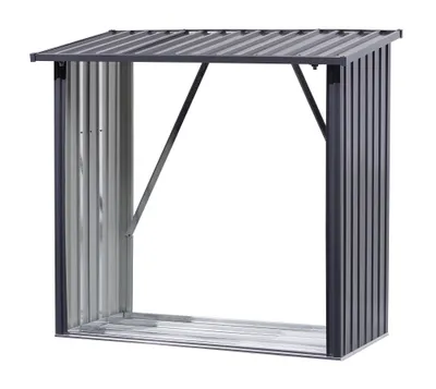 Produktbild von Floraworld Kaminholzregal L anthrazit  163 x 89  cm