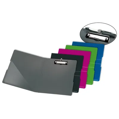 Image de Herlitz Klemmbrettmappe A4 PF grau/schwarz     m.Stifthalter