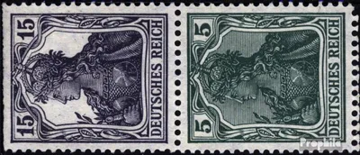 Produktbild von Briefmarken Deutsches Reich 1918 Mi S6ab  mit Falz Germania