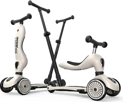 Produktbild von Highwaykick 1 Push and Go 2in1 Rutscher und Roller mit Griff 1-5 Jahre Ash, SCOOTANDRIDE