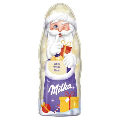 Produktbild von 45G Milka Weihnachtsmann Weiss