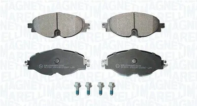 Produktbild von MAGNETI MARELLI Bremsbeläge Satz Hinten Bremsklötze für AUDI A3 Sportback (8VA, 8VF) 363916061162