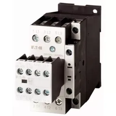Immagine prodotto di Contattore Eaton, 380 V 400 V 7,5 kW, 3 poli, 2 contatti, 230 V 50/60 Hz, azionamento in corrente alternata, morsetti a vite 277108
