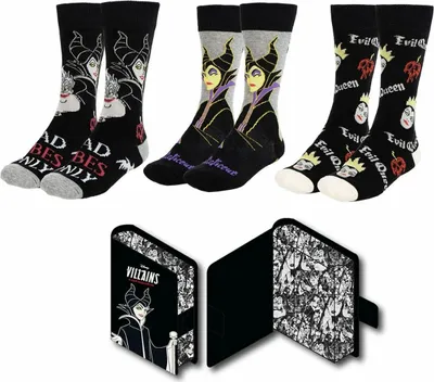 Obrázek produktu pro Ponožky Disney - Villains (3 páry) (velikost 36/43)