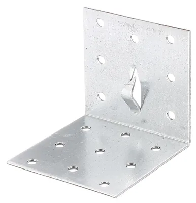 Produktbild von Alberts 861704 Lochplattenwinkel mit Fixierkralle, sendzimirverzinkz, 60 x 60 x 40 mm, 25er Set