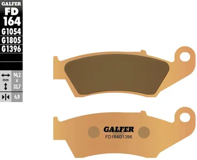 Produktbild von Kh185 Gesinterte Metallische (Gold) Off-Road-Bremsbeläge