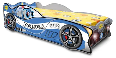 Zdjęcie produktu dla Rennwagen Auto Bett Schlaf Zimmer Kind Betten Kinder Möbel Holz + Matratze