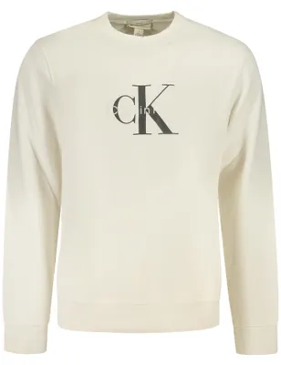 Produktbild von CALVIN KLEIN Herren-Sweatshirt mit Reißverschluss, weiß