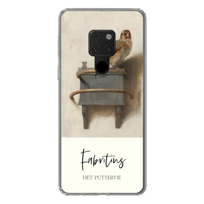 Produktbild von MuchoWow® Handyhülle Schutzhülle Hülle für Huawei P40 Lite Alte Meister - Der Stieglitz - Fabritius Silikon Softcase Handy Hülle - Handy