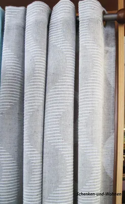 Produktbild von Ösenschal mit 8 Metallösen und gesticktem Wellenmotiv grau/braun 145 x 245 cm