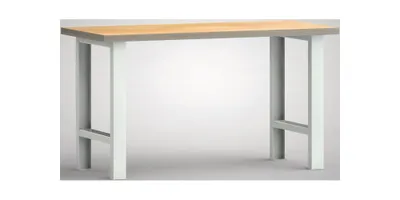 Image de Établi L1500xP700xH840mm hêtre multiplex gris clair