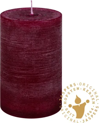 Produktbild von Rustik Kerzen, Nordische Reifkerzen, durchgefärbte Kerzen Pflaume Ø 90 x 200 mm, 1 Stück