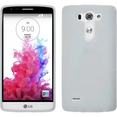 Produktbild von PhoneNatic Case kompatibel mit LG G3 S - weiß Silikon Hülle X-Style + 2 Schutzfolien