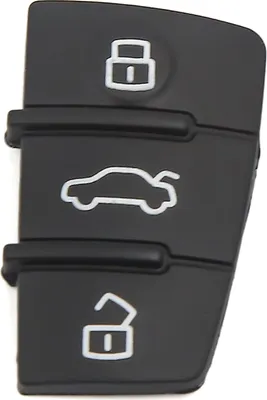 Produktbild von Autoschlüssel Hülle Schlüsselhülle Cover 3 Tasten Gummi Schlüsselbox Schlüsselhülle Abdeckung für Audi A3 A4 A6 Q5 Q7